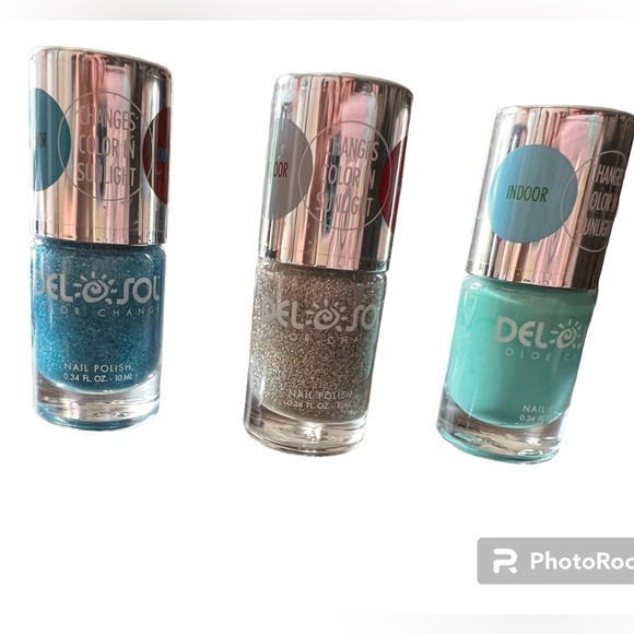 Del sol set of 3 color changing nail polishes NWT - Picture 3 of 3